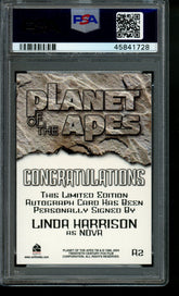 2005 Planet Of The Apes Behind The Scenes Linda Harrison Nova Autograph PSA 10